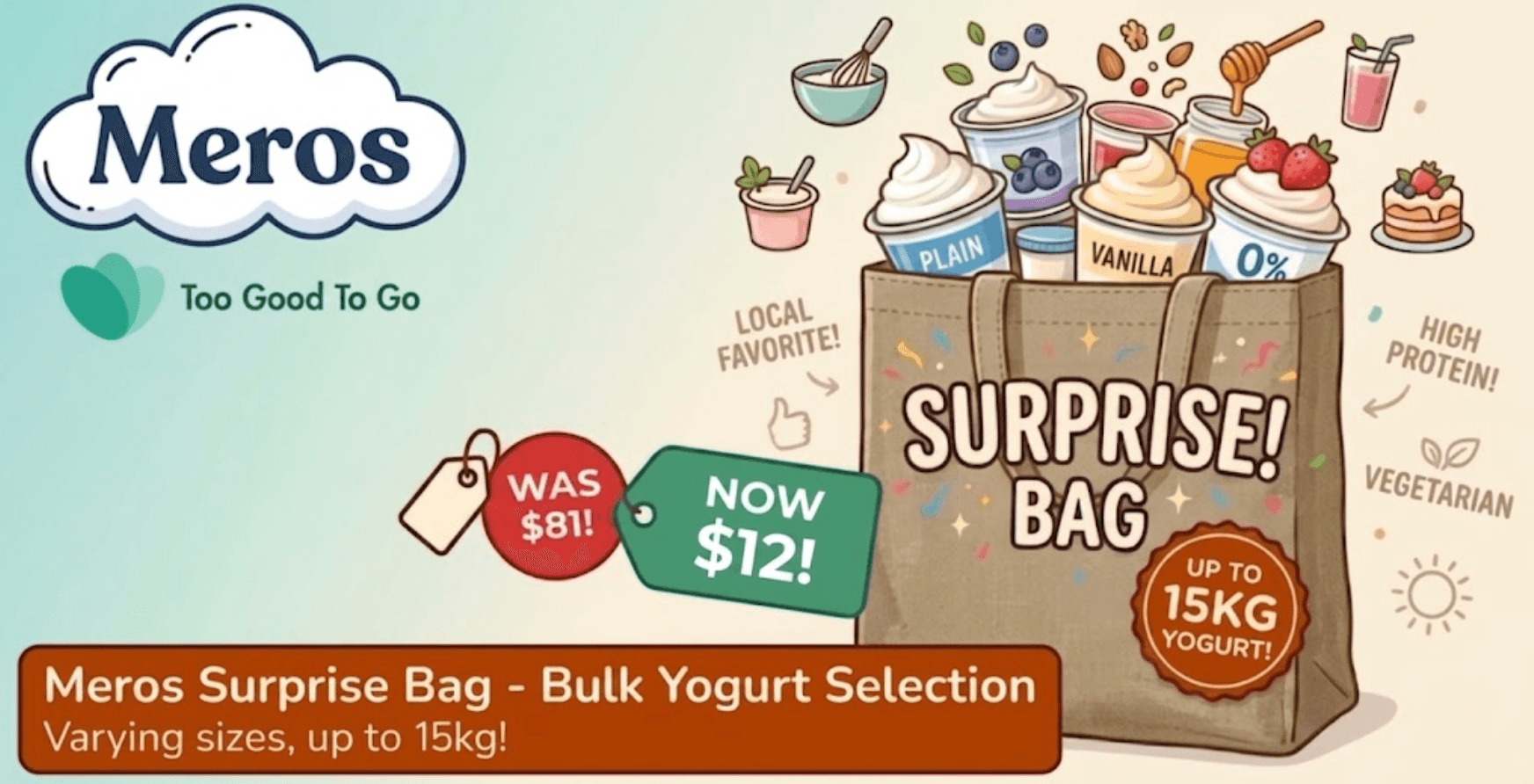 MERŌS - House of Yogurt Too Good To Go listing