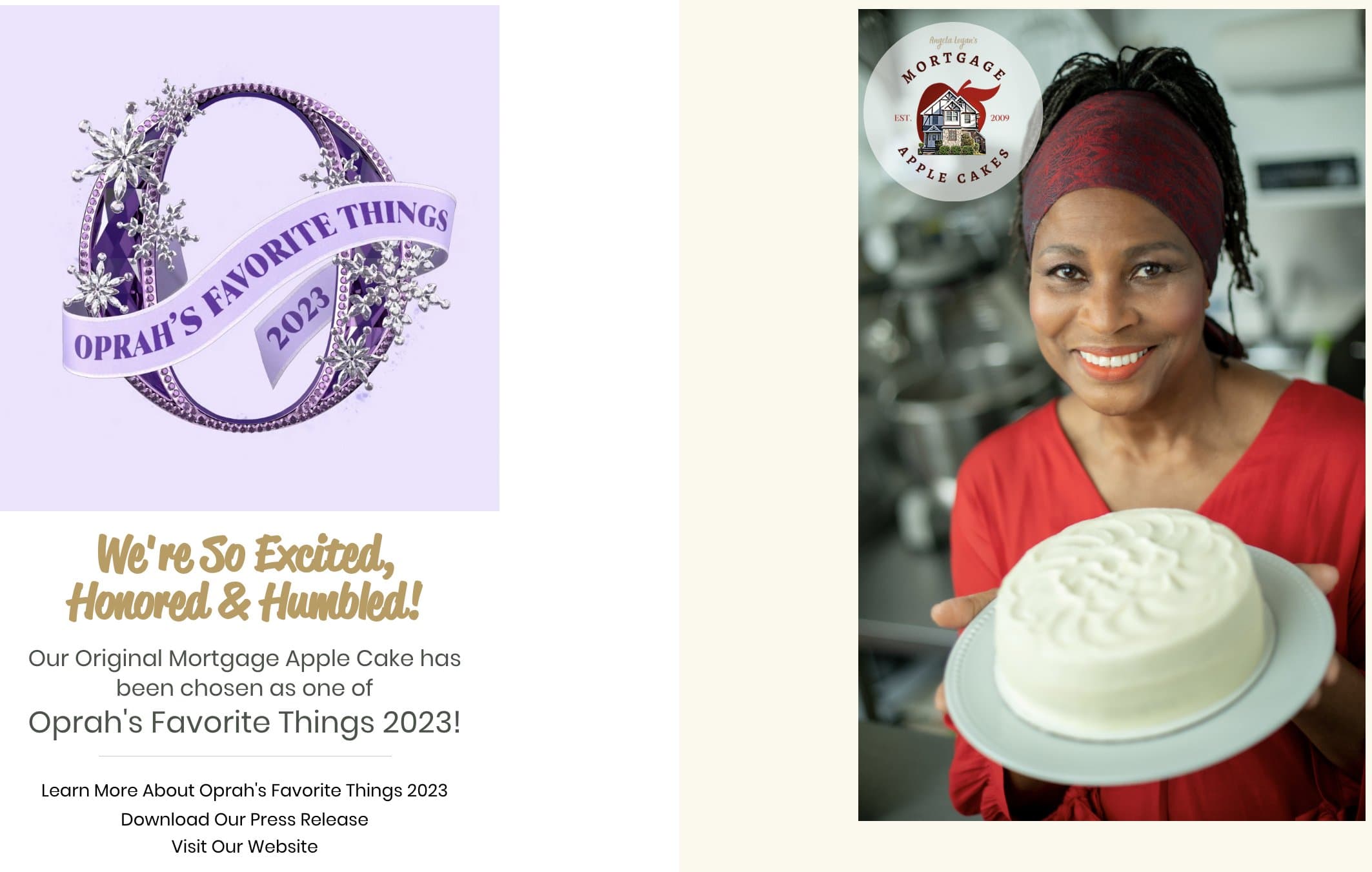 Angela Logan's Mortgage Apple Cakes Bakery & Café Too Good To Go listing