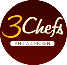 3 Chefs and a Chicken logo