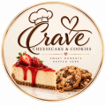 Crave Cheesecake and Cookies logo